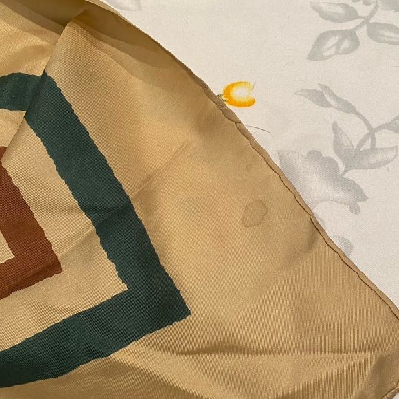 Yves Saint Laurent Vintage Patterned Scarf - Picture 3 of 5